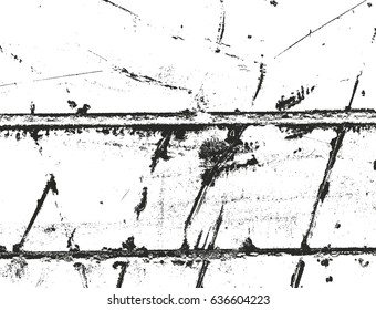 Distressed overlay texture of rusted peeled metal. grunge background. abstract halftone vector illustration