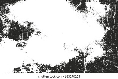 Distressed overlay texture of rusted peeled metal. grunge background. abstract halftone vector illustration