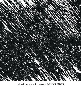 Distressed overlay texture of rusted peeled metal. Grunge background vector illustration
