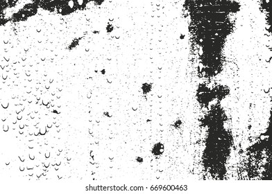 Distressed overlay texture of rusted peeled metal. grunge background. abstract halftone vector illustration