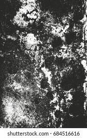 Distressed overlay texture of rusted peeled metal. grunge background. abstract halftone vector illustration