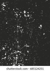 Distressed overlay texture of rusted peeled metal. grunge background. abstract halftone vector illustration