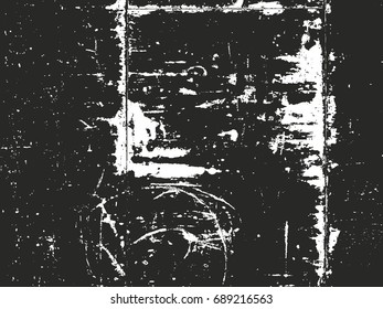 Distressed overlay texture of rusted peeled metal. grunge background. abstract halftone vector illustration