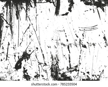 Distressed overlay texture of rusted peeled metal. grunge background. abstract halftone vector illustration