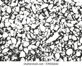 Distressed overlay texture of stones, grunge background. abstract halftone vector illustration.