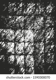 Distressed overlay texture of twisted rope. grunge background. abstract halftone vector illustration