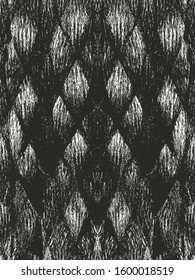 Distressed overlay texture of twisted rope. grunge background. abstract halftone vector illustration