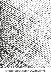 Distressed overlay texture of weaving fabric. grunge background. abstract halftone vector illustration