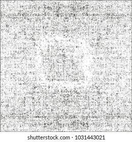 Distressed overlay texture of weaving fabric. grunge background. abstract halftone vector illustration