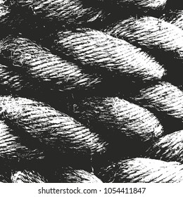 Distressed overlay texture of weaving fabric. grunge background. abstract halftone vector illustration