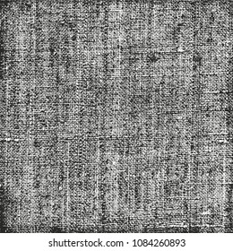 Distressed overlay texture of weaving fabric. grunge background. abstract halftone vector illustration
