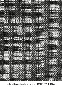 Distressed overlay texture of weaving fabric. grunge background. abstract halftone vector illustration