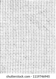 Distressed overlay texture of weaving fabric. grunge background. abstract halftone vector illustration