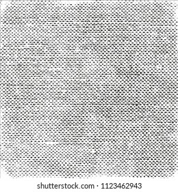 Distressed overlay texture of weaving fabric. grunge background. abstract halftone vector illustration