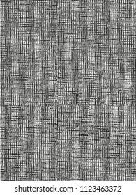 Distressed overlay texture of weaving fabric. grunge background. abstract halftone vector illustration