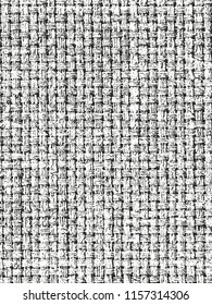 Distressed overlay texture of weaving fabric. grunge background. abstract halftone vector illustration