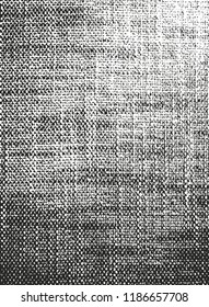 Distressed overlay texture of weaving fabric. grunge background. abstract halftone vector illustration