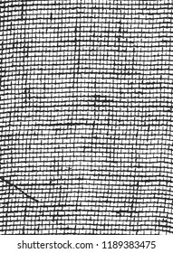 Distressed overlay texture of weaving fabric. grunge background. abstract halftone vector illustration