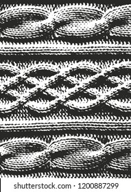 Beklemmte Overlay-Struktur des Webmaterials. brüchiger Hintergrund. abstrakte Abbildung der halftonischen Vektorillustration