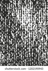 Distressed overlay texture of weaving fabric. grunge background. abstract halftone vector illustration
