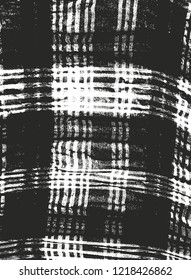 Distressed overlay texture of weaving fabric. grunge background. abstract halftone vector illustration
