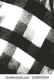 Distressed overlay texture of weaving fabric. grunge background. abstract halftone vector illustration