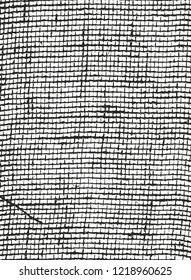 Distressed overlay texture of weaving fabric. grunge background. abstract halftone vector illustration