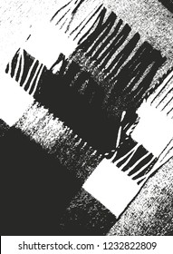 Distressed overlay texture of weaving fabric. grunge background. abstract halftone vector illustration