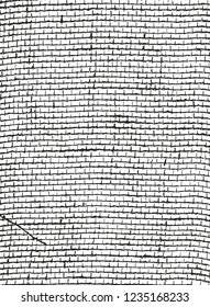 Distressed overlay texture of weaving fabric. grunge background. abstract halftone vector illustration