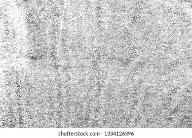 Distressed overlay texture of weaving fabric. grunge background. abstract halftone vector illustration