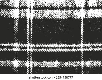 Distressed overlay texture of weaving fabric. grunge background. abstract halftone vector illustration