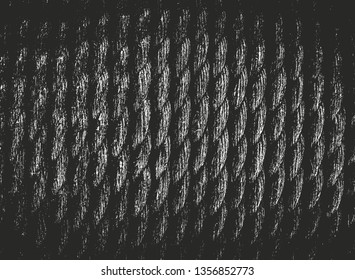 Distressed overlay texture of weaving fabric. grunge background. abstract halftone vector illustration