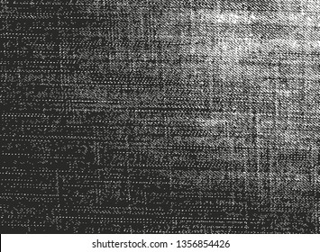 Distressed overlay texture of weaving fabric. grunge background. abstract halftone vector illustration