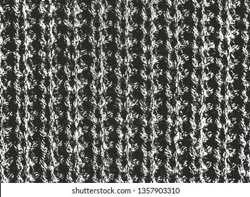 Distressed overlay texture of weaving fabric. grunge background. abstract halftone vector illustration