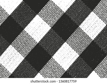 Textura de sobreposição angustiada de tecido de tecelagem. fundo grunge. abstrata vetor de meio-tom ilustração