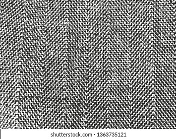 Distressed overlay texture of weaving fabric. grunge background. abstract halftone vector illustration