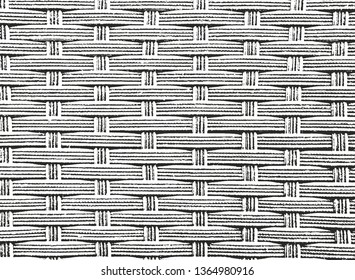 Distressed overlay texture of weaving fabric. grunge background. abstract halftone vector illustration