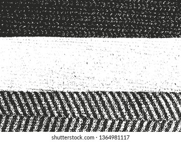 Distressed overlay texture of weaving fabric. grunge background. abstract halftone vector illustration