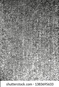 Distressed overlay texture of weaving fabric. grunge background. abstract halftone vector illustration