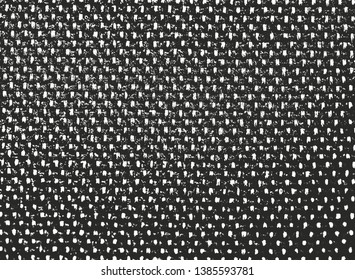 Distressed overlay texture of weaving fabric. grunge background. abstract halftone vector illustration