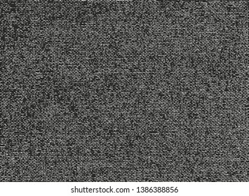 Distressed overlay texture of weaving fabric. grunge background. abstract halftone vector illustration