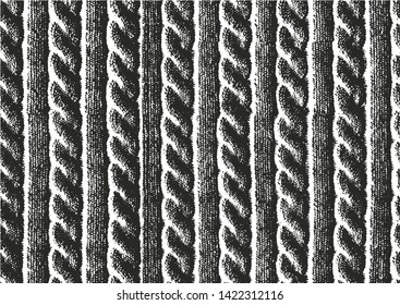 Distressed overlay texture of weaving fabric. grunge background. abstract halftone vector illustration