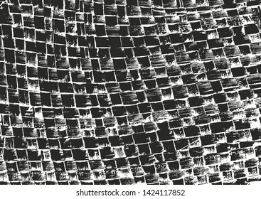 Distressed overlay texture of weaving fabric. grunge background. abstract halftone vector illustration