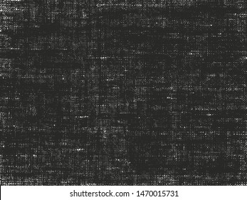 Distressed overlay texture of weaving fabric. grunge background. abstract halftone vector illustration