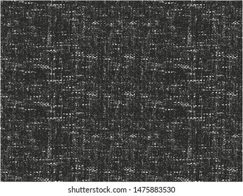 Distressed overlay texture of weaving fabric. grunge background. abstract halftone vector illustration
