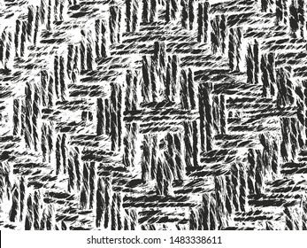 Distressed overlay texture of weaving fabric. grunge background. abstract halftone vector illustration