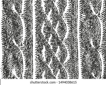 Distressed overlay texture of weaving fabric. grunge background. abstract halftone vector illustration
