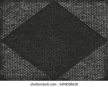 Distressed overlay texture of weaving fabric. grunge background. abstract halftone vector illustration