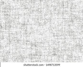 Distressed overlay texture of weaving fabric. grunge background. abstract halftone vector illustration