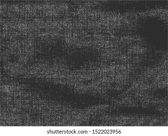 Distressed overlay texture of weaving fabric. grunge background. abstract halftone vector illustration